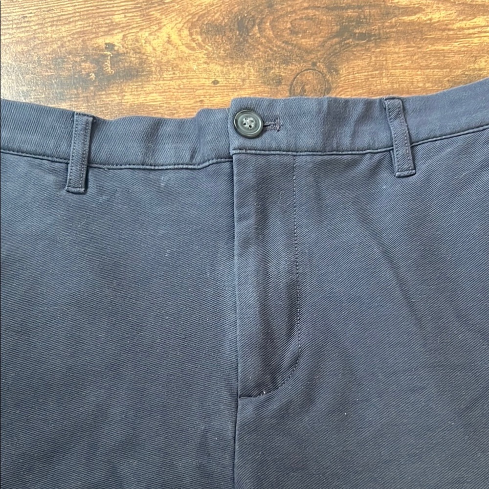 Hawker Rye Blue Flat Front Shorts 34 - Picture 2 of 6
